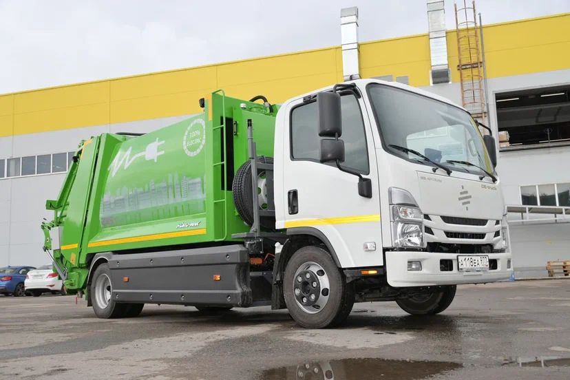 Первый в Подмосковье – компания «РТ-Инвест» протестировала электромусоровоз 